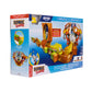 Sonic The Hedgehog Go Go Racers Deluxe Playset with Diecast Super Sonic Figure, Unique Size, Plastic Material