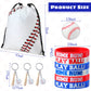Nuogo 48 Pcs Baseball Party Favors Supplies Include 12 Pcs Baseball Party Bags 12 Pcs Baseball Bracelets 12 Pcs Baseball Stress