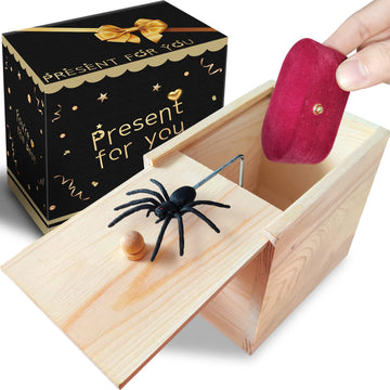 Parnixs Rubber Upgraded Big Spider Prank Box Practical Maximum Version, Can Hold A Ring Credit Card Chain Perfume Watch, Handcra