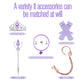 Isswya Princess Costumes Halloween Christmas Birthday Party Dress Up For Little Girls With Accessories 7-8Y