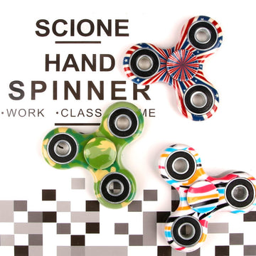 Scione 12 Pack Fidget Spinner Toy, Finger Spinner Fidget Pack-Anxiety Toys Stress Relief Reducer- Party Favors For Kids/Adults Birthday Party Favor Goodie Bag Stuffers Classroom Prizes