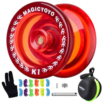 Magicyoyo Responsive Yoyo K1 Tug Return Yo Yo, Hubstacks Yo-Yo For Kids Beginners Dual Purpose Yo Yo With Unresponsive Bearing,