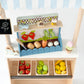 PairPear Flower Garden Toy Playset,Toddlers Wooden Toys Play Food Set for Girls Boys 3 Years and Up