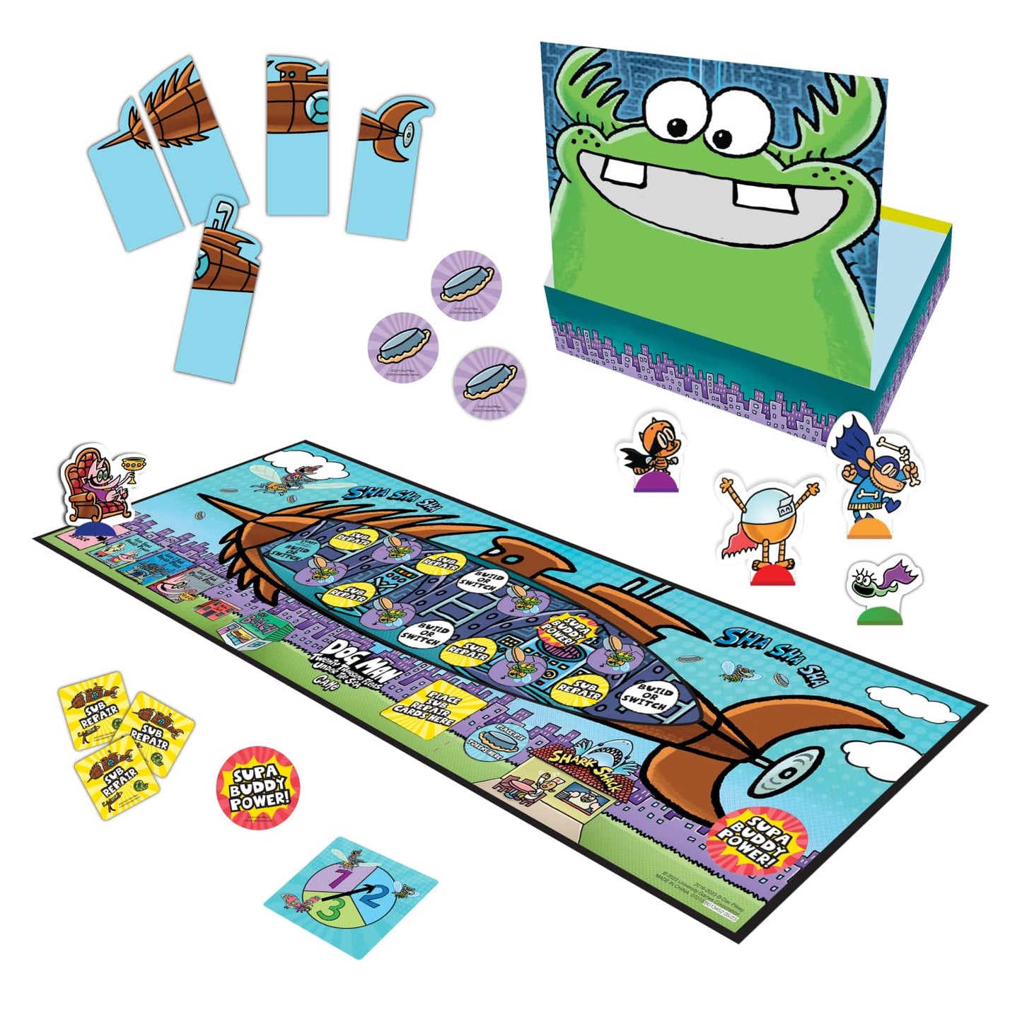 University Games, Dog Man Twenty Thousand Fleas Under The Sea Game, Based On The Book By Dav Pilkey