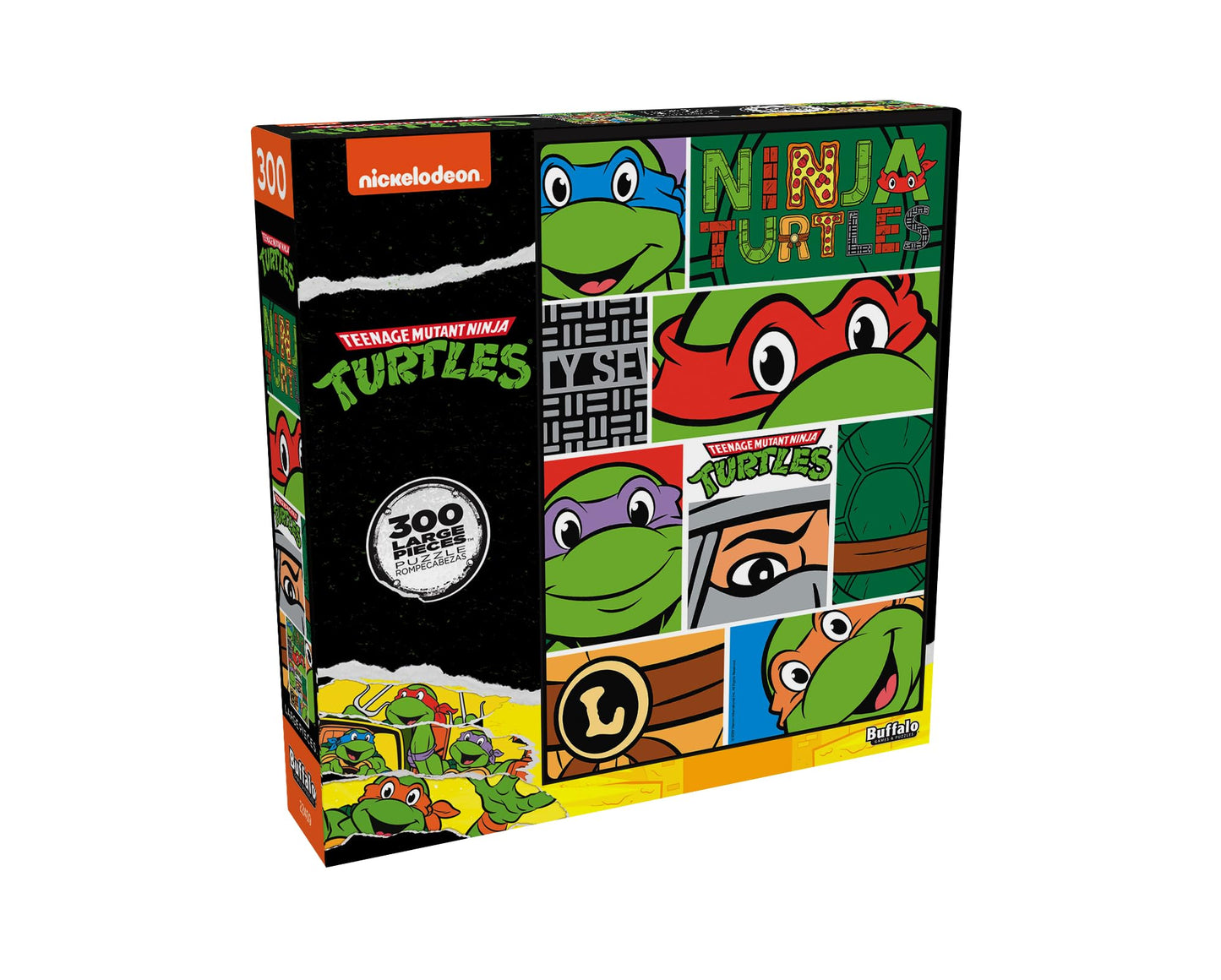 Buffalo Games - Viacom - Tmnt Closeups - 300 Piece Jigsaw Puzzle For Adults -Challenging Puzzle Perfect For Game Nights - Finished Size Is 21.25 X 15.00