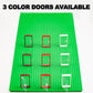 Himirich Doors Building Block Parts Toy, Moc Creative Building Block Decoration Accessories Compatible With Classic Bricks For 3