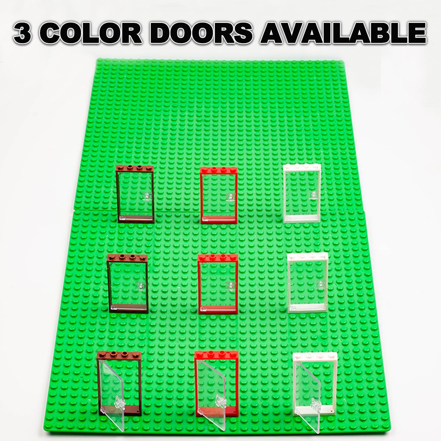 Himirich Doors Building Block Parts Toy, Moc Creative Building Block Decoration Accessories Compatible With Classic Bricks For 3