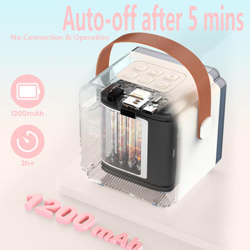 Karaoke Machine Guyucom Mini Speaker Toys With Bluetooth Microphone Toddler Boys Girls Kids For Ages 2-4 Birthday Gifts With Colorful Light Teen Girl Gifts Trendy Stuff For Kids 8-12, Portable Quality