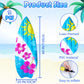 Foilswirl 2 Pcs 60'' Luau Inflatable Surfboard Hawaiian Theme Beach Pool Float Summer Tropical Blow up Pool Board Blue and Orang