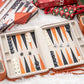 Lingle Backgammon Sets For Adults, Classic Board Game With Folding Leather Backgammon Case, Portable Travel Backgammon Game Set