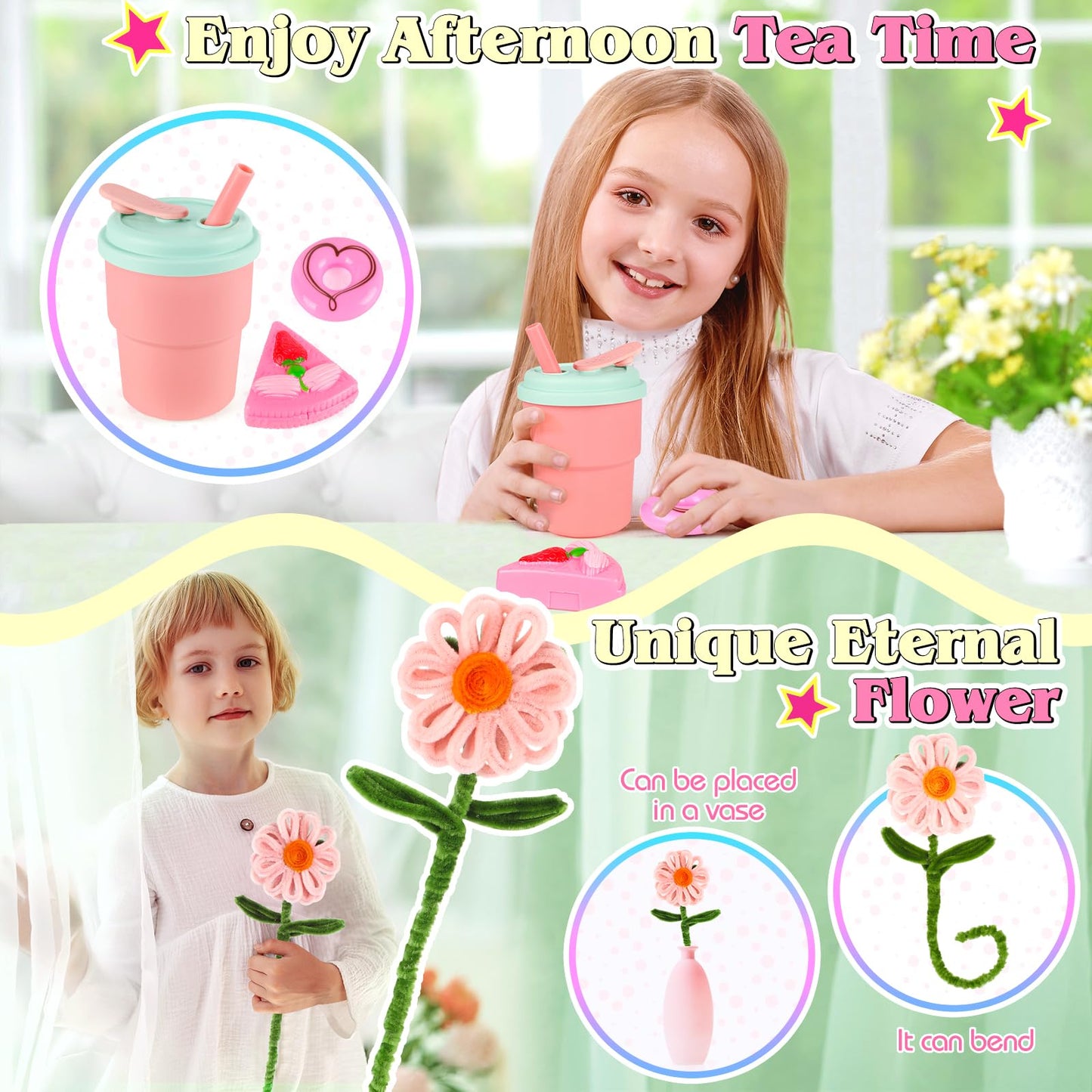 Play Purse For Little Girls Toddler, Little Girls Purse With Pretend Makeup, Girl Toys Princess Toy Pretend Play With Handbag, K