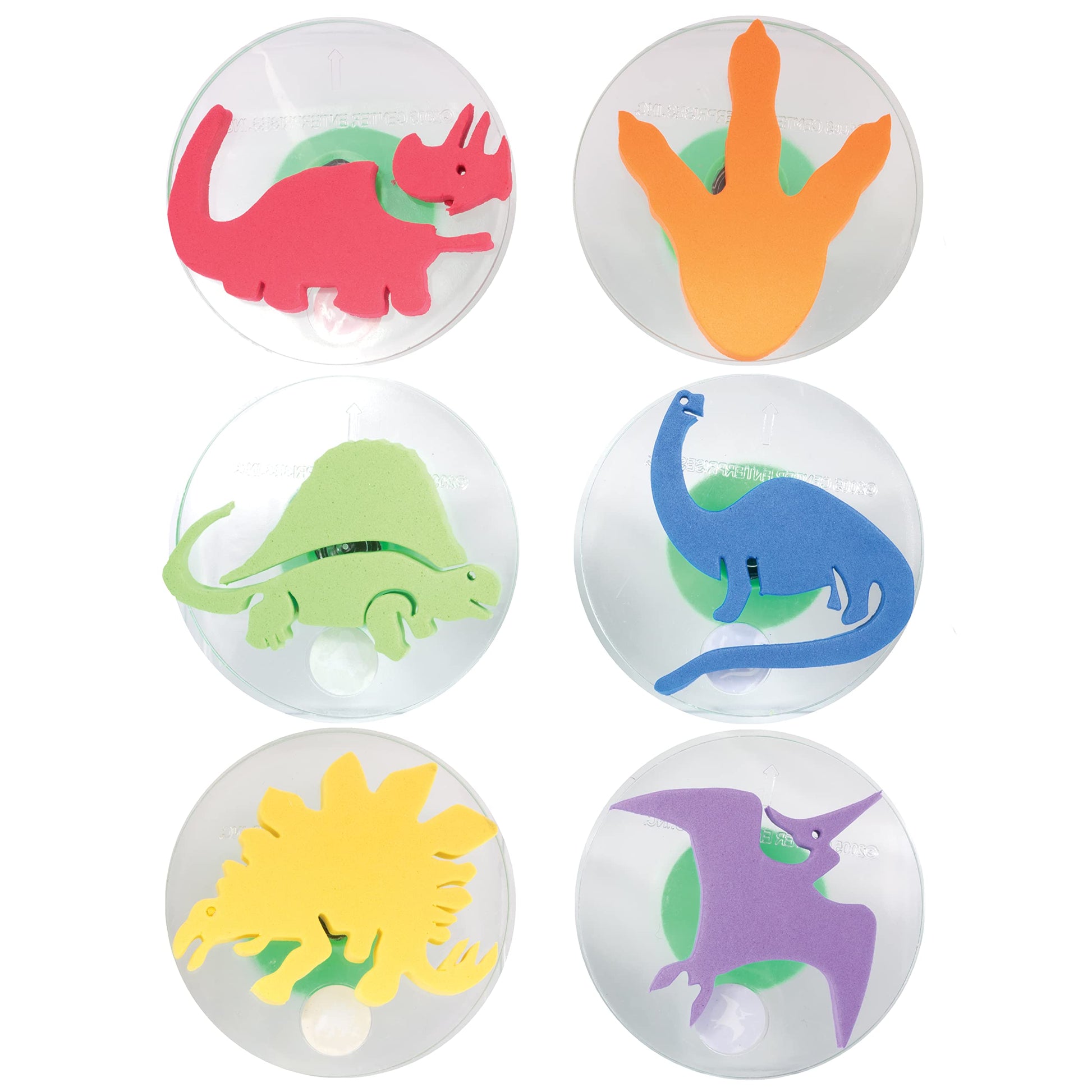 READY 2 LEARN Giant Stampers - Dinosaurs - Set of 6 - Easy to Hold Foam Stamps for Kids - Arts and Crafts Stamps for Displays, P