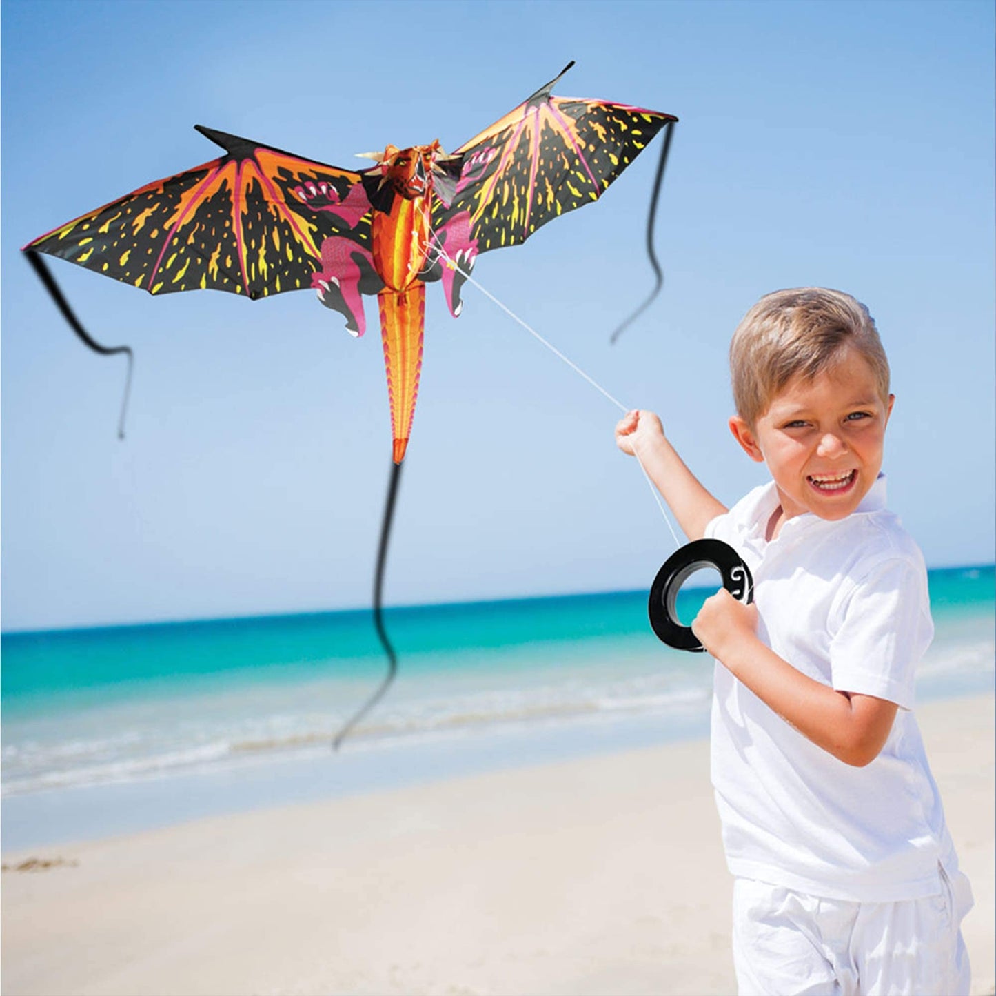 Windnsun Fantasy Fliers Nylon Kite, Dragon, 64 Inches Wide