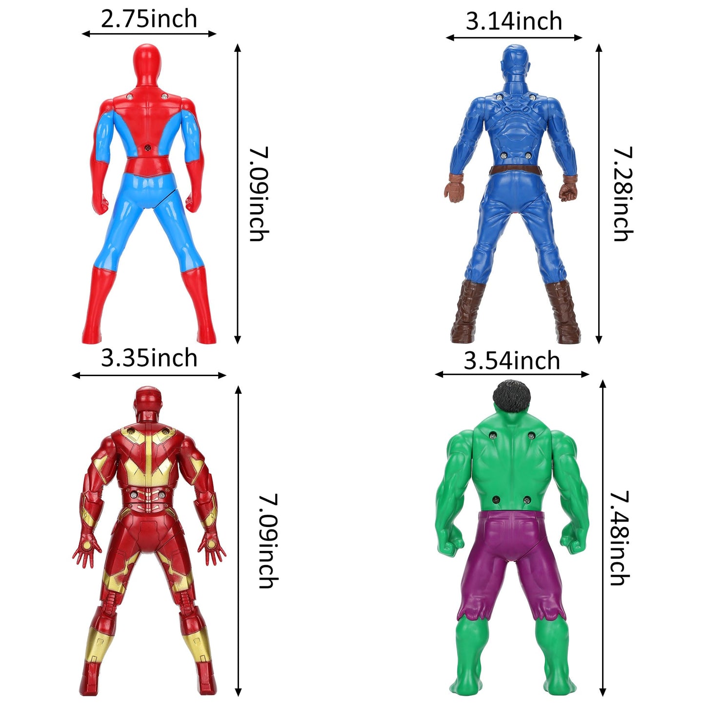 OGPIGGJA Action Figures Toys, 360-Degree Rotating Toys Press Legs Will Turn to Fight, Hand Model Intelligence Toy can Collection