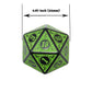 Smartdealspro 10-Pack Retro 26Mm Large 20 Sided Dice D20 Polyhedral Dice For Dnd Rpg Mtg Table Game(Retro Green)