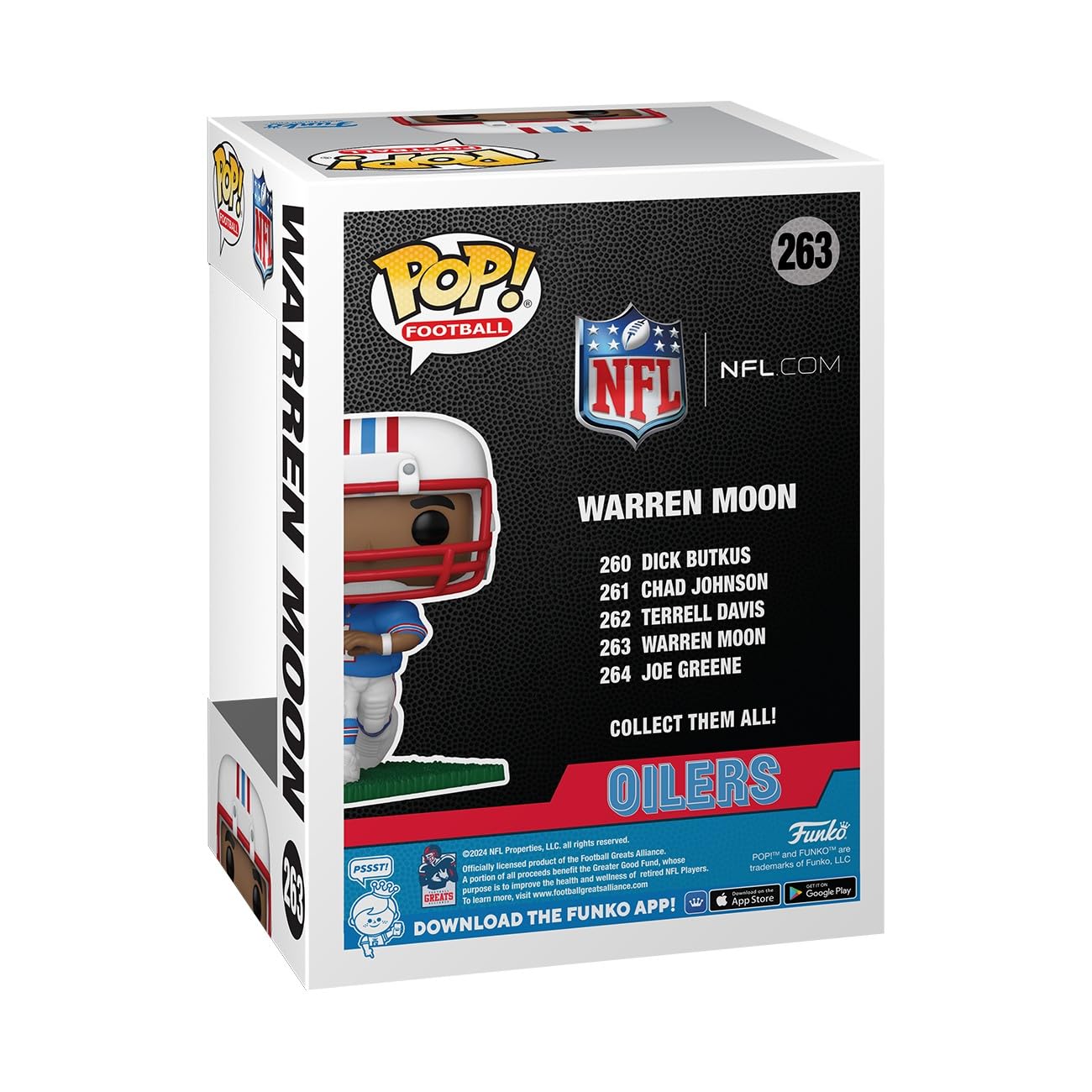 Funko Pop Nfl: Oilers - Warren Moon - Collectable Vinyl Figure - Gift Idea - Official Merchandise - For Kids & Adults - Sports Fans - Model Figure For Collectors And Display