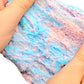 Cotton Candy Slushy Handmade Snow Fizz Crunchy Scented Slime 4oz - Hoshimi Slimes