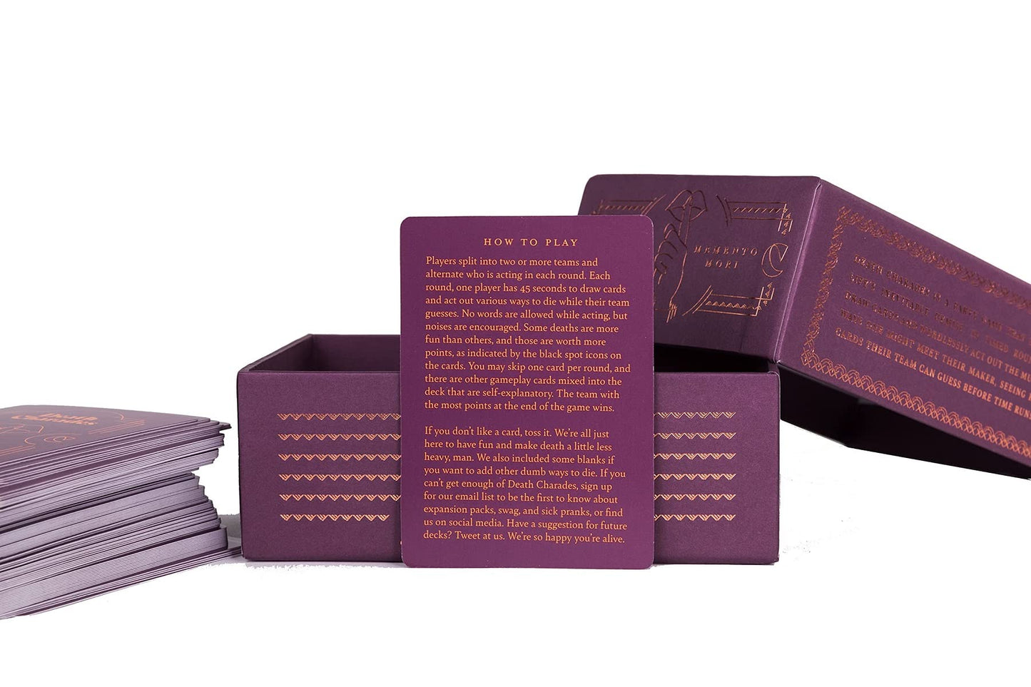 Death Charades: Silly, Fun, Party Card Game, Teams Have 45 Second Rounds To Guess The Charade, Endless Rounds Or Until The Cards