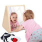 Krand Baby DoubleSided Tummy Time Mirror With High Contrast Visual Stimulation Cards, Sensory Activity Montessori Toys For 018