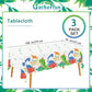 Dinosaur Party Supplies Disposable Tablecloth Waterproof Plastic Rectangular Table Cover for Boys Kids Birthday Party Baby Showe