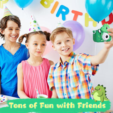 Envyvip Dinosaur Toys Camera For Kids Boys Age 3-8, Toddler Kids Digital Camera Christmas Birthday Gifts For 3 4 5 6 7 8 Years O