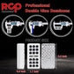 RCP PRODUCTS Double 9 Dominoes Set - 55 Tiles, Acrylic, Medium, Silver, Includes Metal Spinner and Wood Case, Perfect for Adults