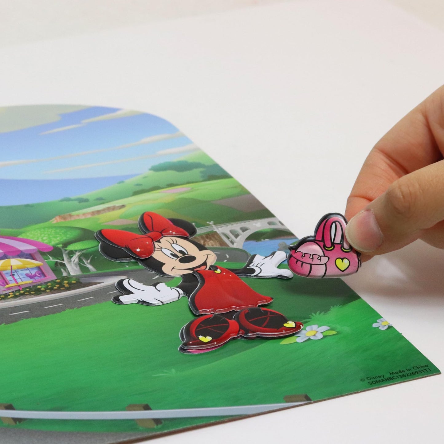 Tara Toys Minnie Mouse Stick N Play - 25Ct - Resuable Stickers, Double Sided Scene