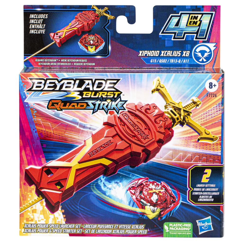 Bey Qs Xcalius Power Speed Launcher Pack