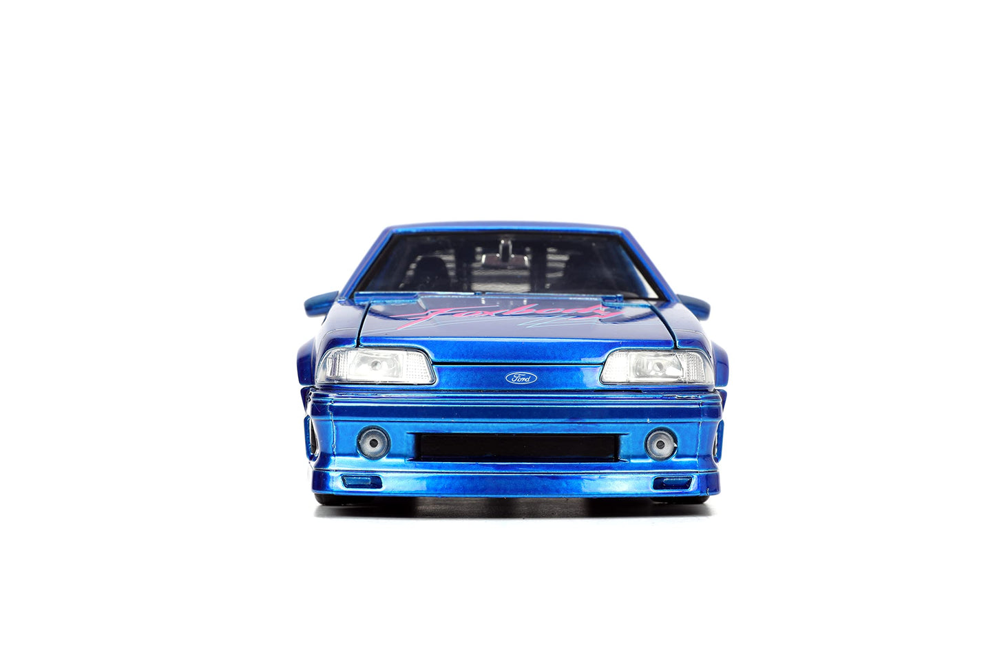Jada Toys I Love The 80      s 1:24 1989 Ford Mustang GT Die-Cast Car, Toys for Kids and Adults, Blue