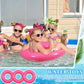 JellyArch 6 Pcs Inflatable Pool Floats 24 Inches Swim Tube Bulk for Adults Swimming Ring Pool Floaties for Beach Party Decoratio