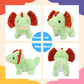 Cuteoy Walking Green Dinosaur Stuffed Animal Talking Wagging Nodding Educational Plush Triceratop Toy Electric Interactive Animated Plushies For Girls Boys Birthday