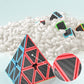 Roxenda Speed Cube Set, Speed Cube Bundle Of 2X2 3X3 4X4 Megaminx Windmill Mirror Cube And Pyramid Cube Smoothly Magic Cubes Collection For Kids & Adults [7 Pack] (Carbon Fiber)