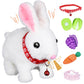 Bunny Plush With Jumping Action, Wiggling Ears, And Twitching Nose, Perfect Easter, Christmas & Birthday Gift For Kids Aged 3-6 – Bunny Toys For Kids, Rabbit Stuffed Animal With Sounds And Movements