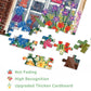 Flower Plant Puzzles 1000 Piece For Adults, Colorful Aesthetic Floral Art Jigsaw Puzzles, Cute Pretty Housepant Succulent Teacup Cat Puzzle