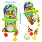 Okooko Car Seat Toy Rear Facing Car Seat Toy Baby Travel Toy Kick And Play With Baby Mirror Plush Toys Thickened Pad Adjustable Sensory Toy For Newborn Baby Infant