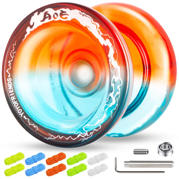 Aoe Responsive Yoyo For Kids Beginners, Deep Finger Holes For Easier Finger Spin Tricks, Yoyo Professional With Extra Unresponsi