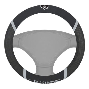 FANMATS 17165 Los Angeles Kings Embroidered Steering Wheel Cover 15x15
