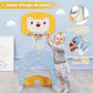 Akustik 3 In 1 Toddlers Basketball Hoop Stand, Adjustable Height Sports Center With Basketball Soccer Golf Game Set, Portable In