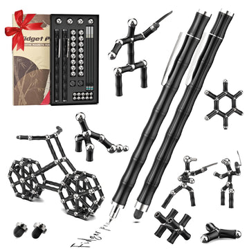 Magnetic Fidget Pen Toys for Teens  Unique Birthday Gifts for Young Men Fun Gifts for Teenage Boys Novelty Christmas Stocking Fillers Gadget for 8 10 11 12 13 14 15 Year Old Boy Engineer Gifts (black)