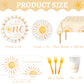 First Trip Around The Sun 1St Birthday Decorations Bohemian Hippie Sunshine Theme Party Tableware Includes Paper Plates Cups Nap