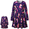 Matching Doll & Girls Dresses Kid Toddler Unicorn Cloth Fit American Girl Doll 10-11 Years