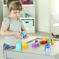 Learning Resources Snap-n-Learn Rainbow Color & Shape Recognition Toy, 10 Pieces, Multi, Ages 2+, Model LER6711, Plastic