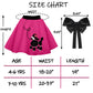 1950S Girls Poodle Skirt Dress Up Kit, Bobby Sock,Chiffon Scarf, 50S Costume Outfit For Kids Toddler (Hot Pink, 4-6 Yrs)