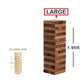 Jst Gamez Large Tower Wooden Stacking Outdoor Games For Adults And Family Yard Lawn Blocks Games - Includes Rules And Carrying B