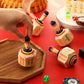 Poen 10 Pieces Large Wooden Toma Todo Bulk, 4.5 Inch Classic Mexican Wood Spinning Top Game For Kids And Adults, Pirinola Toma T