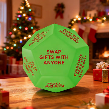 Tfanghao Santa Swap Gift Exchange Dice  3 * 3in 2025 New-Exchange Gifts Dice Games for Christmas Stocking Stuffers for Teen Men Women  Anniversary Birthday Dice Games for Friends for Xmas