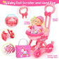 Golray Girl Baby Doll Stroller Toy Set With 12' Baby Doll & 17Pcs Baby Doll Accessories Handbag/Clothes/Sunshade/Feeding Nursery Pretend Play Toy Birthday Gift For Toddler Girls 3 4 5 6 7 Years Old