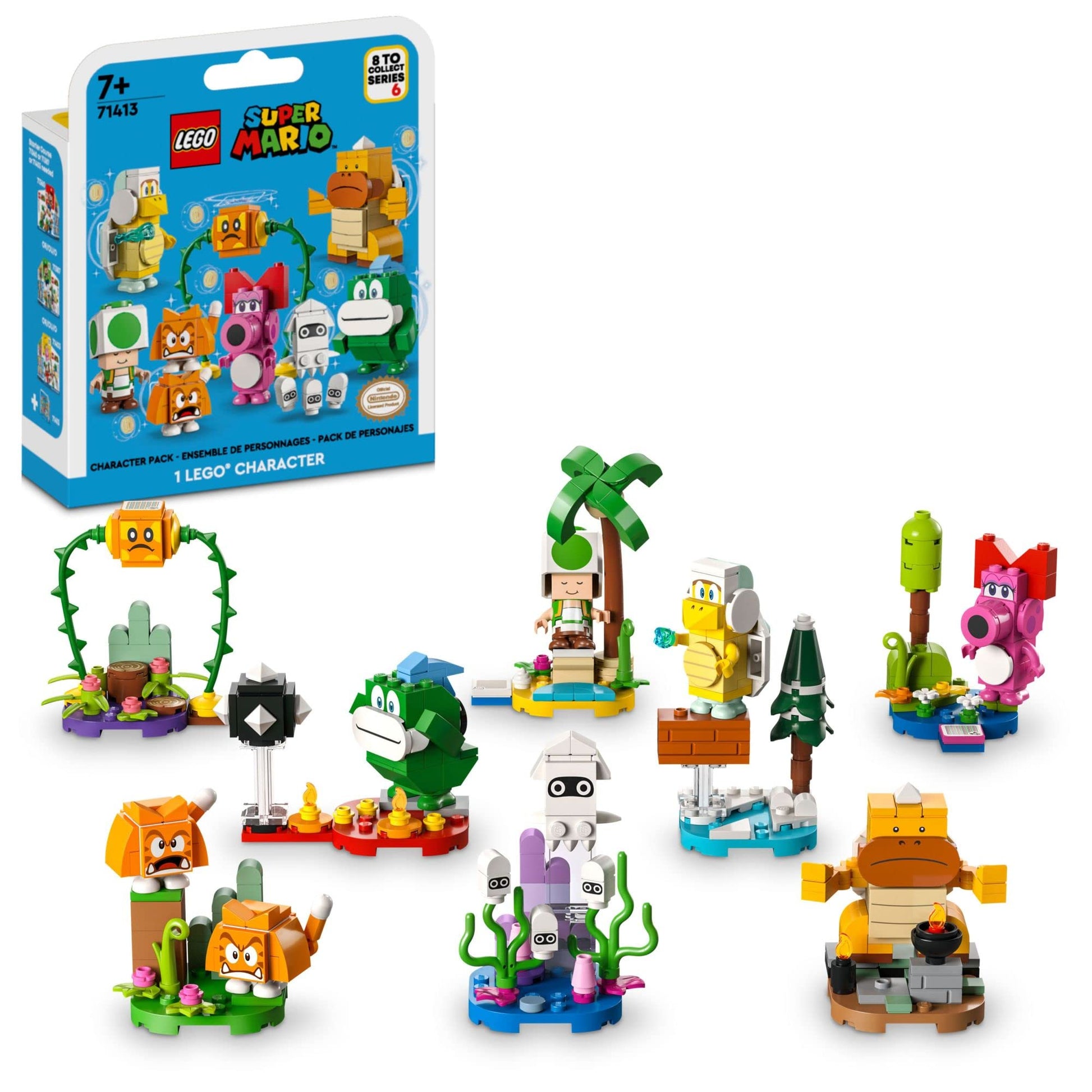 LEGO Super Mario Character Packs – Series 6 71413, Collectible Mystery Toy Figures for Kids, Combine with Starter Course Playset for Extra Play -Like New