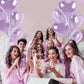 TONIFUL 30Pcs 18 Inch Purple Heart Balloons Purple Heart Shape Foil Mylar Balloons Decoration for Birthday Valentines Day Weddi