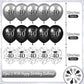 40Th Birthday Balloons Decorations 15Pcs Black Silver Happy 40Th Birthday Party Latex Confetti Balloons For Men Women 40Th Anniversary Happy Birthday Party Decor Supplies 12 Inches